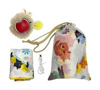 Euyehn Automatic Cat Ball | 360 Degrees Rotating Fast Rolling On Carpet Ball | with Bag and Mat Electric Game Toy for Dogs Kitten Pets Hunting Self Play Training Playtime