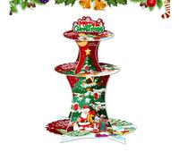 Euyehn Cake Stand,3 Tier Christmas Cupcake Holder - Rack Festive Holder for Holiday Home Gathering Birthday Celebration Party Dining Festival Event