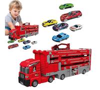 Euyehn Carrier Truck Toy,Kids Foldable Transporter Vehicle,Foldable Hauler Track Ejection Car - for Home Playground Nursery Preschool School Indoor Travel Party Boys Girls Ages 3-6