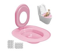 Euyehn Cat Toilet Trainer Kit,Cat Toilet Cleaning Trainer - Reusable Cat Hygiene Trainer, Urinal Seat Potty for Pet Cleaning, Teach Cat to Use Toilet