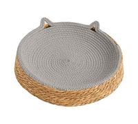 Euyehn Circle Cat Scratcher | Breathable Woven Board - Kitten Ear Design Cotton Rope Cat Bed - for Play, Exercise, Enrichment, Activity, Nail Trimming, Paws Care, Furniture Safety