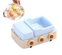 Euyehn Ice Cream Mold - 6-Grid Easy Release Reusable Mould with Lid,Pop Maker Mold Freezer - for Fruit Pudding Jelly Yogurt Candy Chocolate