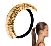 Euyehn Metal Hair Cuffs for Ponytails | Ponytail Cuff Hair Ties Metal Pony Holder Elastic - Stylish Hair Rope, Hair Cuff Wrap, for Mother, Girlfriend
