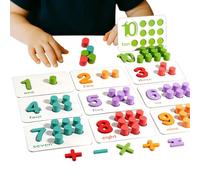 Euyehn Peg Counting Board | Wooden Math Toy,Preschool Counting Toys,for Preschool Kid Homeschool Classroom Boys Girl