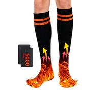 Euyehn Rechargeable Heated Socks - 5000 mAh Warmers Stocking APP Control,Rechargeable Mens Heated Socks,for Winter Running Hiking Camping Cold Weather Ski Christmas