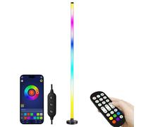Euyehn RGB Corner Floor Lamp, Led Corner RGB Floor Lamps Color Changing Standing Light, 10W Standing Floor Lamp, Ambient Lighting with App Remote Control for Bedrooms Living Rooms