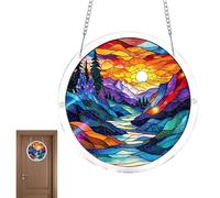 Euyehn Sun Catcher Decor for Home | Fade-Resistant Colorful 2D Acrylic - Wall Art Jigsaw Ornament,for Indoor Bedroom Living Room Balcony Beach Outdoor Windowsills Yard Tree Holiday Parties