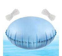 Euyehn Winter Pool Pillow,Ice Equalizer Thick Cushion - 4x4 Ft Inflatable Pool Pillow with Rope for Swimming Lake River Tubing Beach Vacation Party Spa Resort Hot Tub