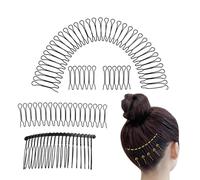 Euyehn Wire Hair Combs | Invisible Hair Fixer U Pin,Hair Updo Styling Tool, Decorative Bangs Holder for Women & Girls Hairstyle, Hair Combs for Women Accessories