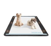 EuYiKlair Dog Pee Pad Holder, Oxford Cloth Material, Fit 24"x24" Pad,Puppy Pad Holder, 6 Powerfu Magnetic Clips, Indoor Dog Potty, Black