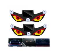 EUYIMOMO Solar Powered Devils Eyes LED Car Light 2PCS Solar Powered Car Neon Light,Wireless Led Ambient Light Suction Cup USB Rechargeable Atmosphere Breathing Lamp(Y1)