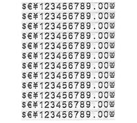 EUYKQNOI 12 Pieces Price Tags Price Tags Adjustable Price Display Cubes Number Counter Stand Label Selling Price Blocks for Jewelry Watch Ring
