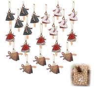 EUYKQNOI 20 Fabric Angel Christmas Decorations - Christmas Tree Decorations with Fairy Charms, Magic Gift for Families, Home and Holiday (Complete Set)