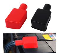 EUYKQNOI 2Pcs Battery Terminal Covers,Battery Terminal Insulator Covers,Positive Negative Insulating Stud Covers Battery Terminal Protector Soft Rubber Insulator Post Cap for Automotive Motorcycle Tru