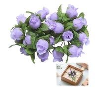 EUYKQNOI 50 Bundles Artificial Flowers Like Real Artificial Flowers, Realistic Flower Decoration, Weatherproof, Silk-like, Ideal for Balcony Plants, Indoor, Outdoor, Balcony Box, Spring, Summer