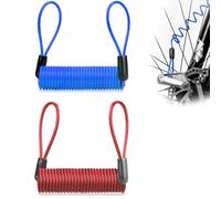 EUYKQNOI ABUS Bicycle Lock Cable Loop Cable Pack of 2, Premium Security Lock with Shatterproof Steel Cable and U-Bracket for Excellent Theft Protection, Ideal for Bicycles, E-Bikes, Motorcycles