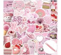EUYKQNOI Aesthetic stickers, child le stickers, durable self-adhesive bookmarks for children and books, ideal gift ideas for adults, women and book lovers, 50 pieces