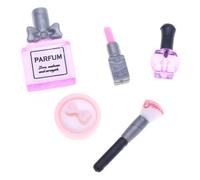 EUYKQNOI Makeup Accessories for Dolls, Doll Accessories, Barbi Accessories, Dining Set for Dolls, Accessories, Multicoloured, 5 Pieces