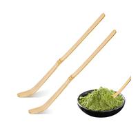 EUYKQNOI Matcha Spoon,Matcha Ceremony Accessory Set, Matcha Bamboo Whisk,Japanese Handmade Matcha Whisk, Bamboo Whisk Holder, Traditional Tea Spoon, Green Tea Powder Whisk - 2 Piece