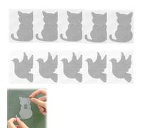 EUYKQNOI Window Stickers & Stickers for Fly Screens - 10 x for Bird Strike Prevention, Self-Adhesive UV Reflective Decorative Film for Patio Doors and Conservatories