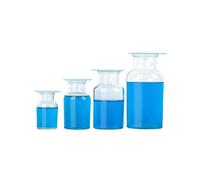 EuZhOuDEQiNg Borosilicate Glass Gas Collection Cylinder Glass Sheet Bottle Experimental Glassware Wide Mouth Bottle(500ml)