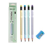 EUZUXU 12Pcs HB Pencils Set, Pre-Sharpened Triangular Pencils for School Practice Writing Sketching Drawing Art And Craft