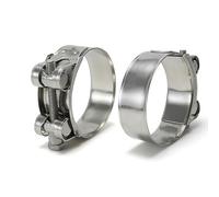 EUZUXU 2Pcs T-Bolt Hose Clamps, Tube Clamps Pipe Clamp, Adjust Tube Clamps 40-43mm 304 Stainless Steel