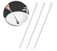 EUZUXU 3Pcs 45cm Sink Cleaning Brush, Drain Unblocker Tool Brush, Plug Hole Hair Remover Tool, Drain Unblocker Wire, for Bathroom Sink Shower Plug Holes