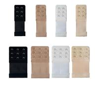 EUZUXU Bra Strap Extenders, Bra Extenders 2 Hook, Bra Extensions 3 Hook, Bra Strap Extender Set, 3 Rows x 3 Hooks, 3 Rows x 2 Hooks