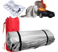 EV Car Fire Rescue Blanket, 6x6m, 1100°C Resistant, Double-Sided Silicone Coating, Emergency Survival for Charging Stations & Parking Lots