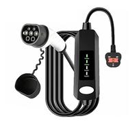 EV Charger 10M 13A Cable Type 2 to 3 Pin,Portable Type 2 Charging Cable IP65 Water Proof, Electric car charger Cable(IEC 62196-2 Type 2 Female)…