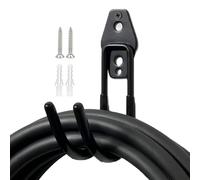 EV Charger Holder - Steel J-Type Holster Plug Dock, Secure Extension Cable Storage Rack Organizer | Garage Wall Carport Parking Station Automobile Apartment House Truck Vehicle Management