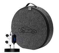 EV Charger Storage Bag - 37x37x9cm Electric Vehicle Cable Organizer Case, Weatherproof Charging Cord Holder, durabl Travel Carry Pouch, Portable Adapter Tool Storage Organizer | Waterproof EV Cable P