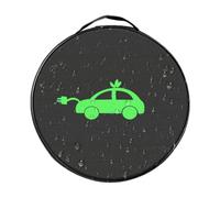EV Charger Storage Bag - Electric Vehicle Cable Organizer, Jumper Cord Holder, Oxford Cloth Construction, Waterproof Flame Retardant, Anti-Collision Padding, Large Capacity Trunk Bag | Safe Convenient