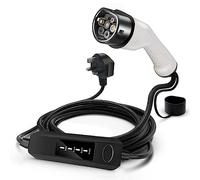 EV Charger Type 2 to 3 Pin Plug 5M, Max.3kW Electric Car Charger, Electric Car Charging Cable, IP55 Water Proof, Electric car charger Cable(IEC 62196-2 Type 2 Female)