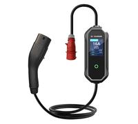 EV Charger Type 2 to CEE Plug 11KW 8-16A 3-Phase 5M Type 2 EV Charger Cable with Display Screen LED Indicators 12 Hours Delay Timer IP66 Waterproof for EVs & PHEV
