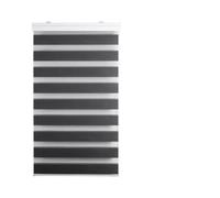 Ev Dekor Day and Night Zebra Roller Blinds Dual Layer Grey, 174W x 165H cm | No Drill or Drill Fit Blind Curtains Office Blackout or Translucent Vision Roller Shades for Windows, Doors Light Filtering
