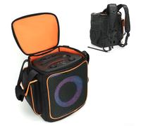 EVA Backpack Case for JBL for partybox 2 for encore - Protective Cover with Adjustable Straps for Party Gear Transport Black 32x36x25cm
