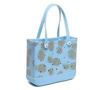 Eva Beach Hole Tote Bag, Waterproof Sandproof Perforated Rubber Handbag, Large Capacity Shower Storage Basket For Beach Pool Shopping Camping D 38×32×13CM