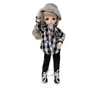 EVA BJD Cute Doll 1/6 12inch 30CM,Body Clothes Shoes and Wig Included,Full Set 17 Jointed Doll for 6 Year Old Girl and up,Gift for Birthday, Wedding (Xm)