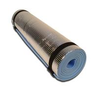 EVA Camping Mat with Aluminium Foil Backing - Blue, 180 x 50cm | Lightweight Waterproof Sleeping Mat for Camping - Hiking & Outdoor Activities | Insulated Foam Roll Mat with Storage Straps