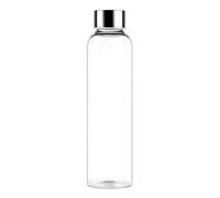 EVA COLLECTION Borosilicate Glass Bottle With Stainless Steel Cap, Clear 0,75lt