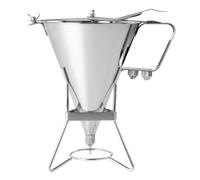 Eva Collection Stainless Steel Pastry Funnel Dispenser 3 Spouts