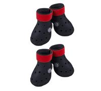 EVA Dog Shoes 4 Pack Breathable Paw Cover with Hook and Loop Ankle Strap for Dogs During Daily Outdoor Activity Dog Shoes Pet Booties Eva Breathable Hook and Loop Paw Wear City Walk Daily Walking Pet