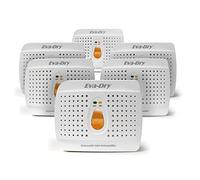 Eva-Dry E-333 (6-pack) Wireless Mini Dehumidifier. Top Moisture Absorber for Small Spaces. Rechargeable & Portable. Perfect for Pantries, Cars, RV & Gun Safes, Closets, & Travel.