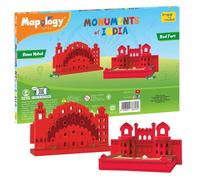Eva Foam Mapology Monuments Of India - Red Fort & Hawa Mahal - Construction Set - Educational Toy For Boys & Girls Above 5 Years (Red Fort & Hawa Mahal)