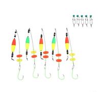 EVA Foam Rig 5pcs Bright Floats 8/0 Hook Snag Free EVA Foam Rig | Bright floats, double rattle beads, 6/0 strong hook, bank fishing, time saving setup