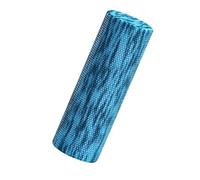 EVA Foam Roller - Beginner-Friendly Solid Textured Massage Roller for Muscle Relaxation, Back Rolling & Fascia Release - Yoga Fitness Tool(Blue Mix,Large)