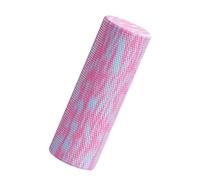 EVA Foam Roller - Beginner-Friendly Solid Textured Massage Roller for Muscle Relaxation, Back Rolling & Fascia Release - Yoga Fitness Tool(Pink Mix,Small)