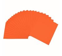 EVA Foam Sheets - Orange - Pack of 5, A4 Paper Size, Extra Large Sheet Size, 7.8 X 11.8 Inches, 1.5mm-2mm Thick, for Arts and Crafts, 5 Sheets, Easter Decor DIY Handwork, Craft School Projects, Kids